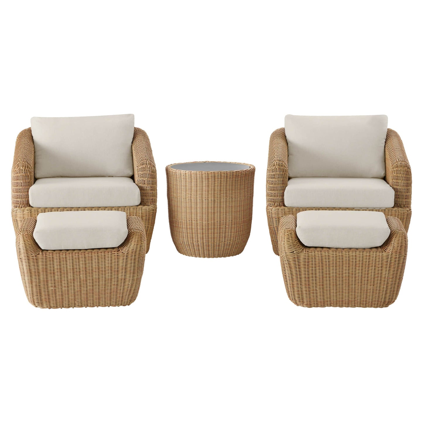 Outdoor 5-Piece Patio Set in Liana Wicker Design