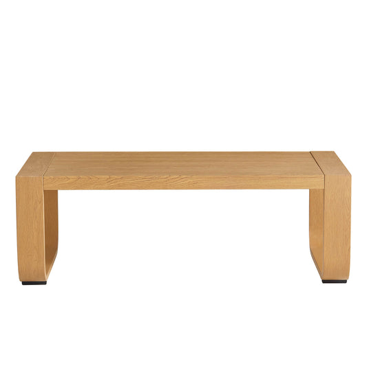 Outdoor Coffee Table with Sleek Aluminum Frame