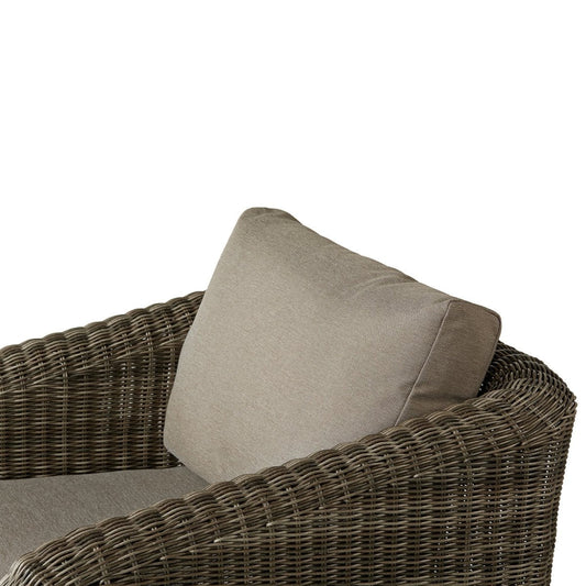 Outdoor Lounge Set with Wicker Weave Design