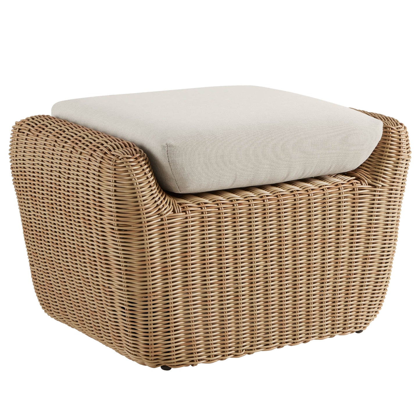 Outdoor Lounge Set with Wicker Weave Design