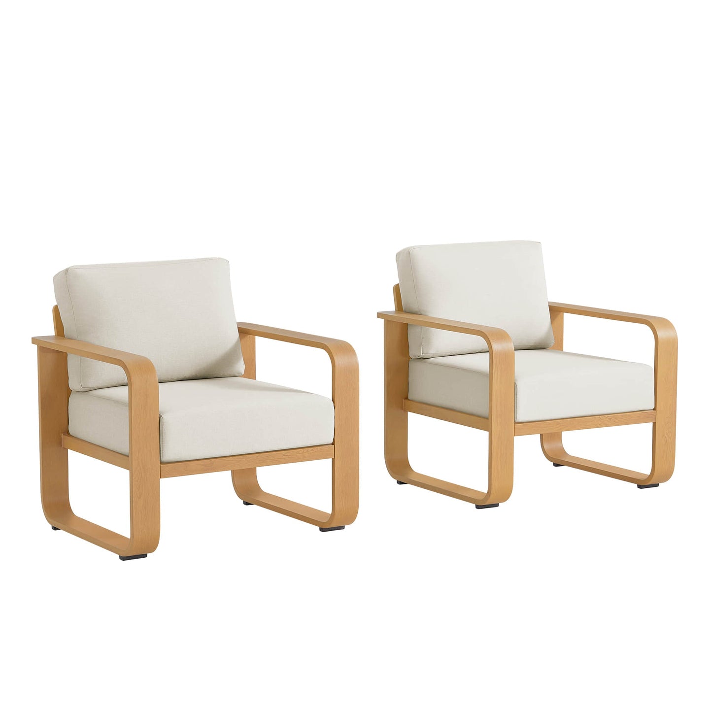 Outdoor Patio Sofa Set in Modern Design with 4 Pieces