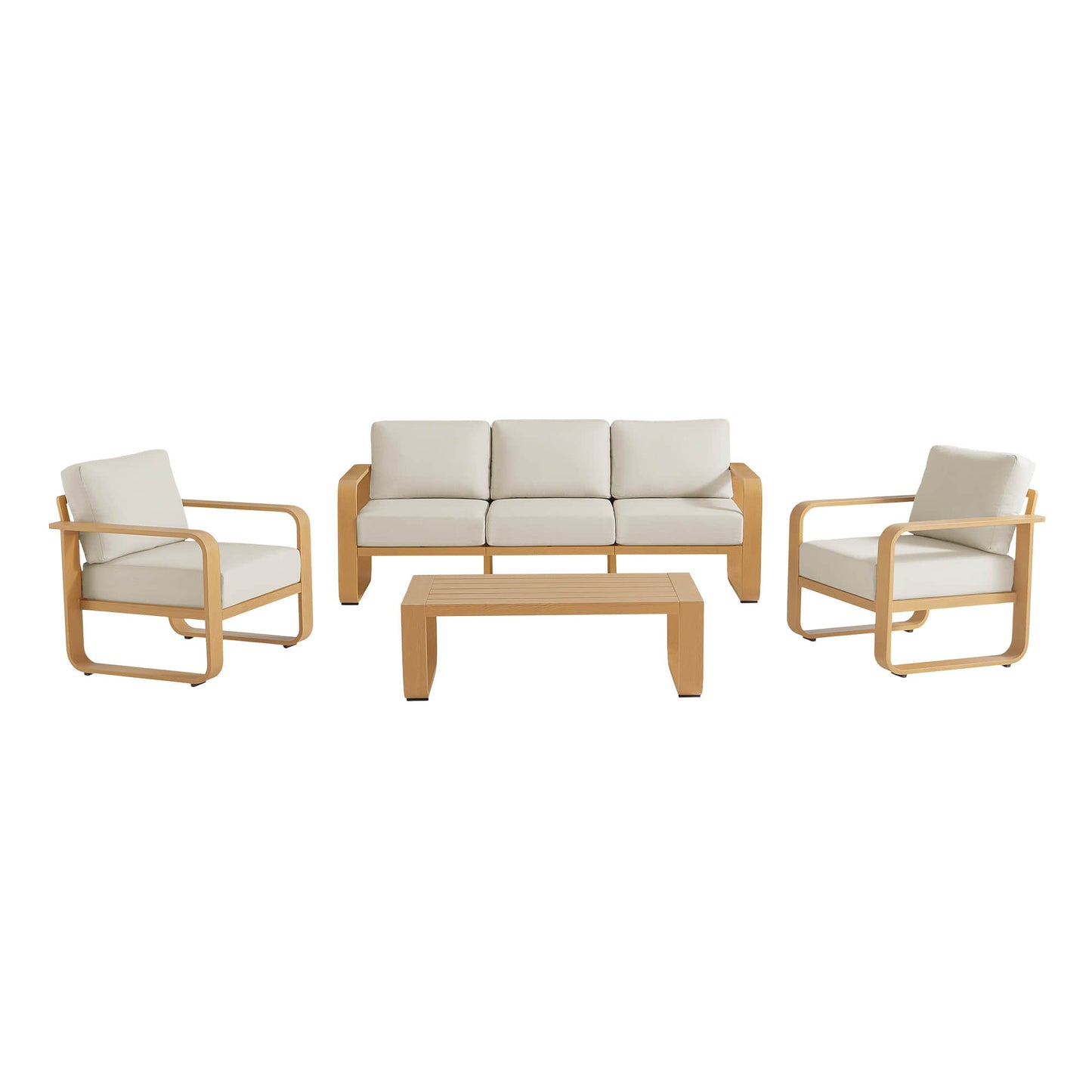 Outdoor Patio Sofa Set in Modern Design with 4 Pieces