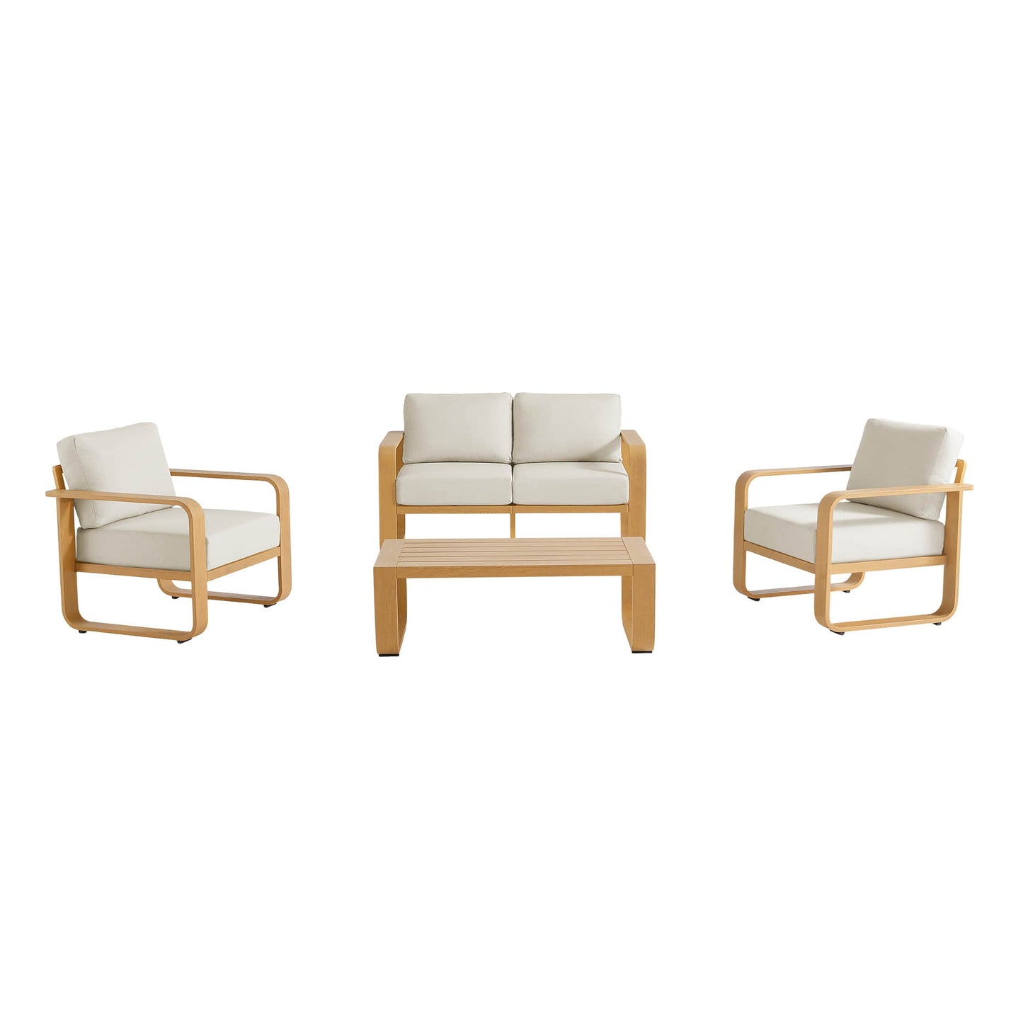 Outdoor Patio Sofa Set in Modern Design with 4 Pieces