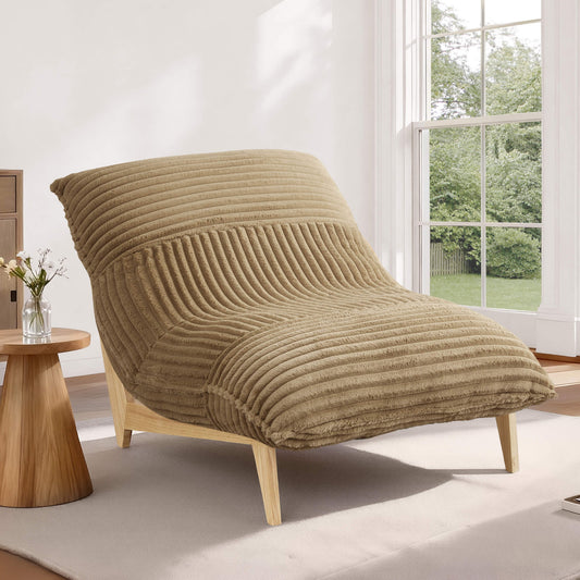 Oversized Plush Accent Chair with Deep Cushions