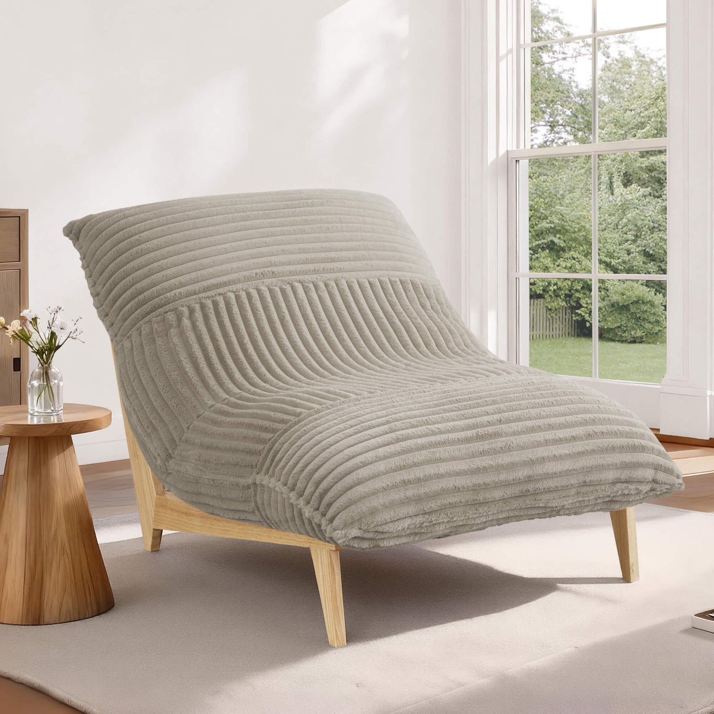 Oversized Plush Accent Chair with Deep Cushions