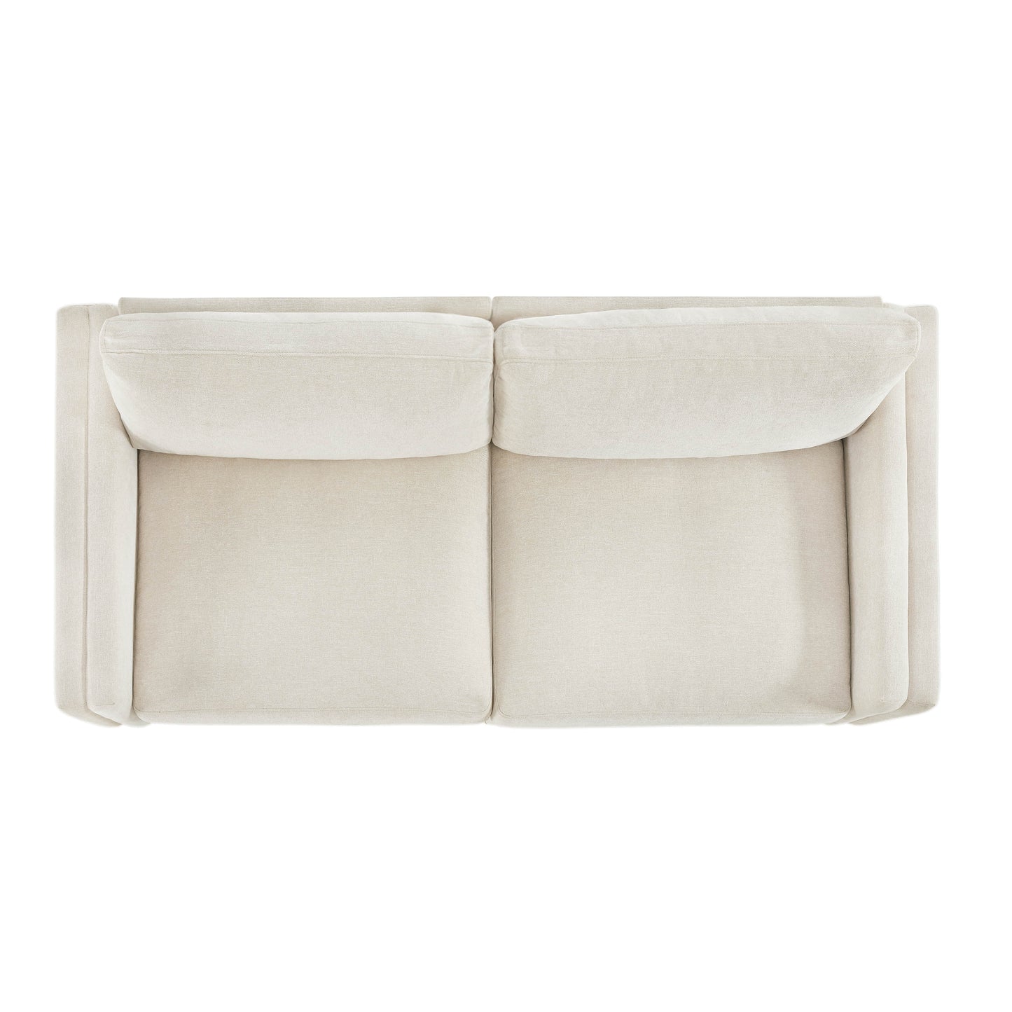 Overstuffed Feather Sectional Sofa with Wood Base