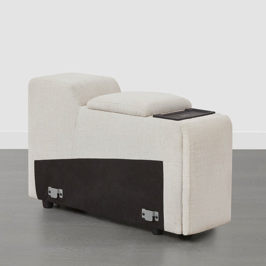 Power Console with Sleek Design and Storage Compartments