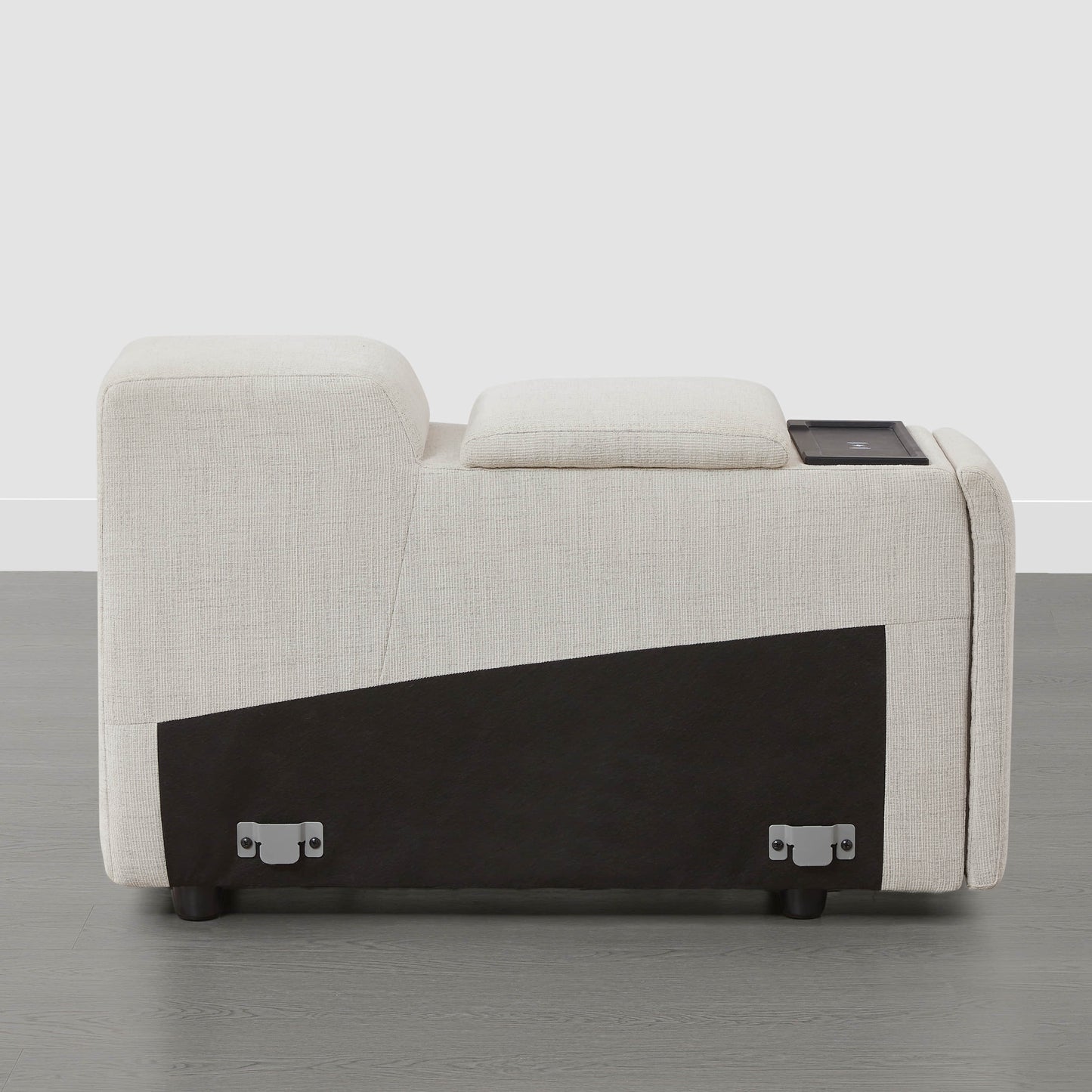 Power Console with Sleek Design and Storage Compartments
