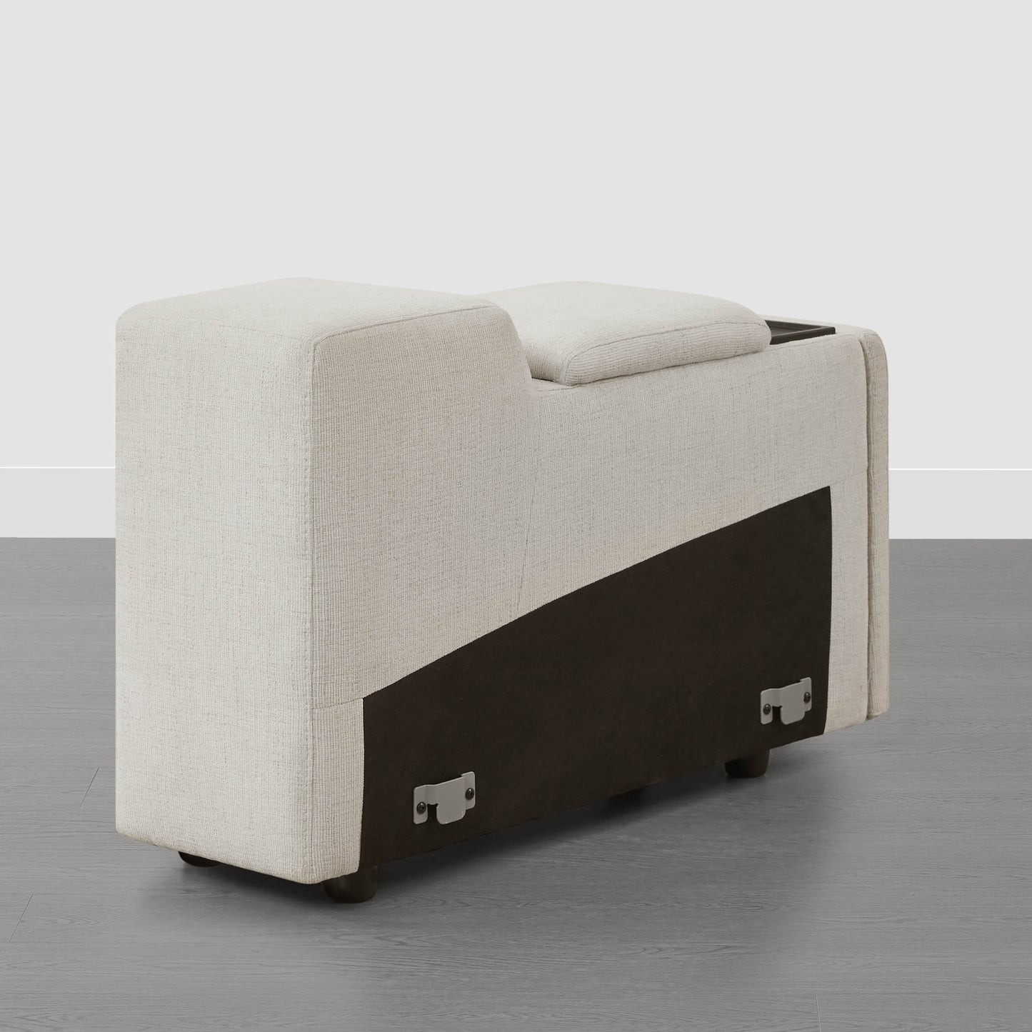 Power Console with Sleek Design and Storage Compartments