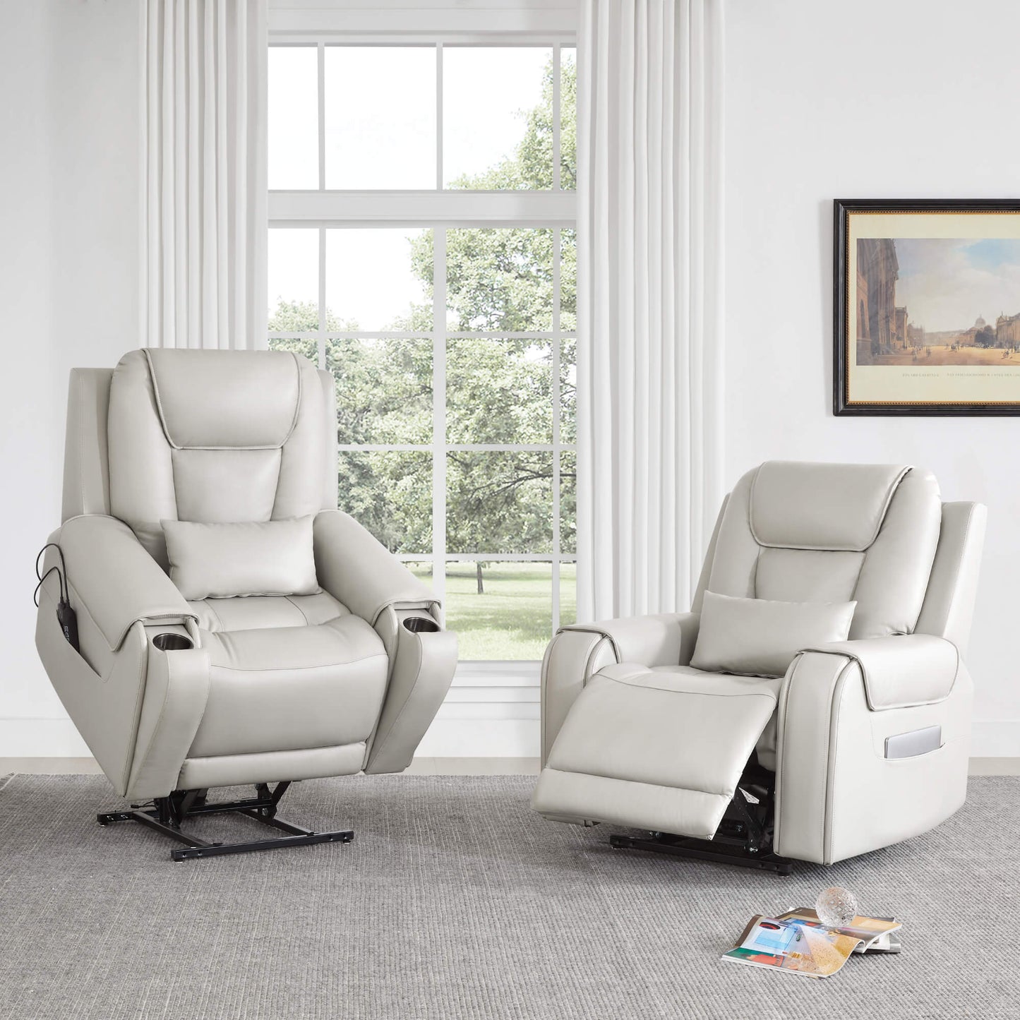 Power Lift Assist Recliner with Infinite Positioning