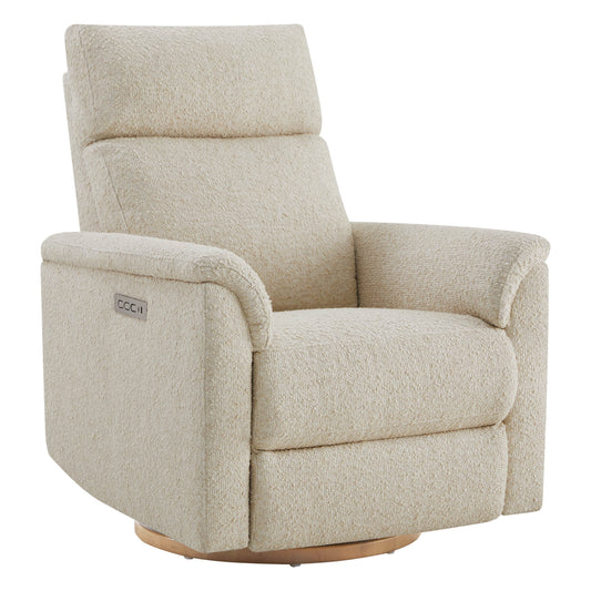 Power Swivel Nursery Glider Recliner with Nightlight Feature