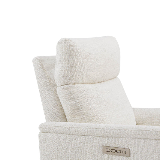 Power Swivel Nursery Glider Recliner with Nightlight Feature