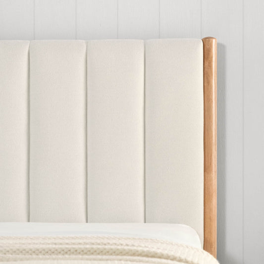 Queen Upholstered Platform Bed with Modern Design