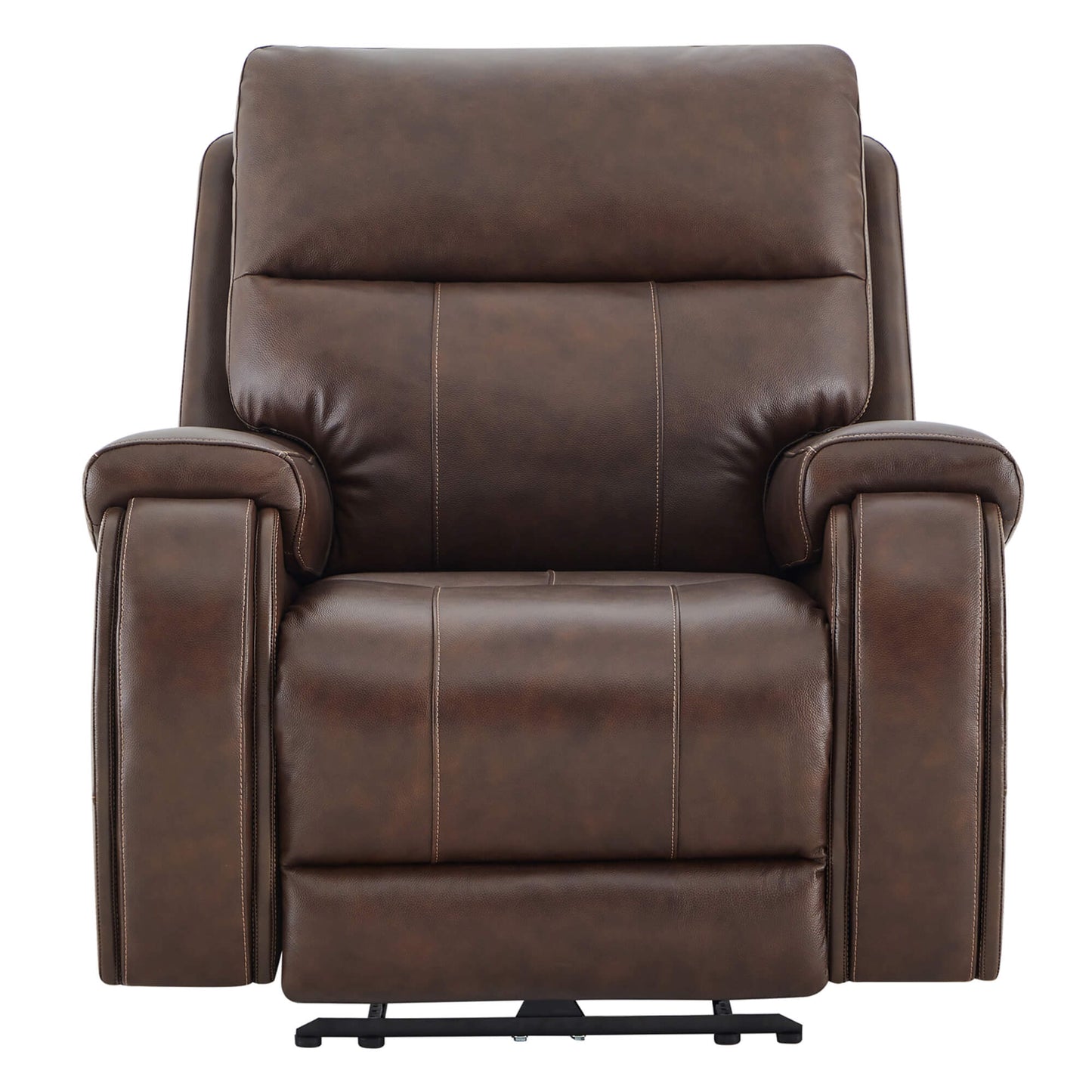 Recliner in Genuine Leather with Power Headrest