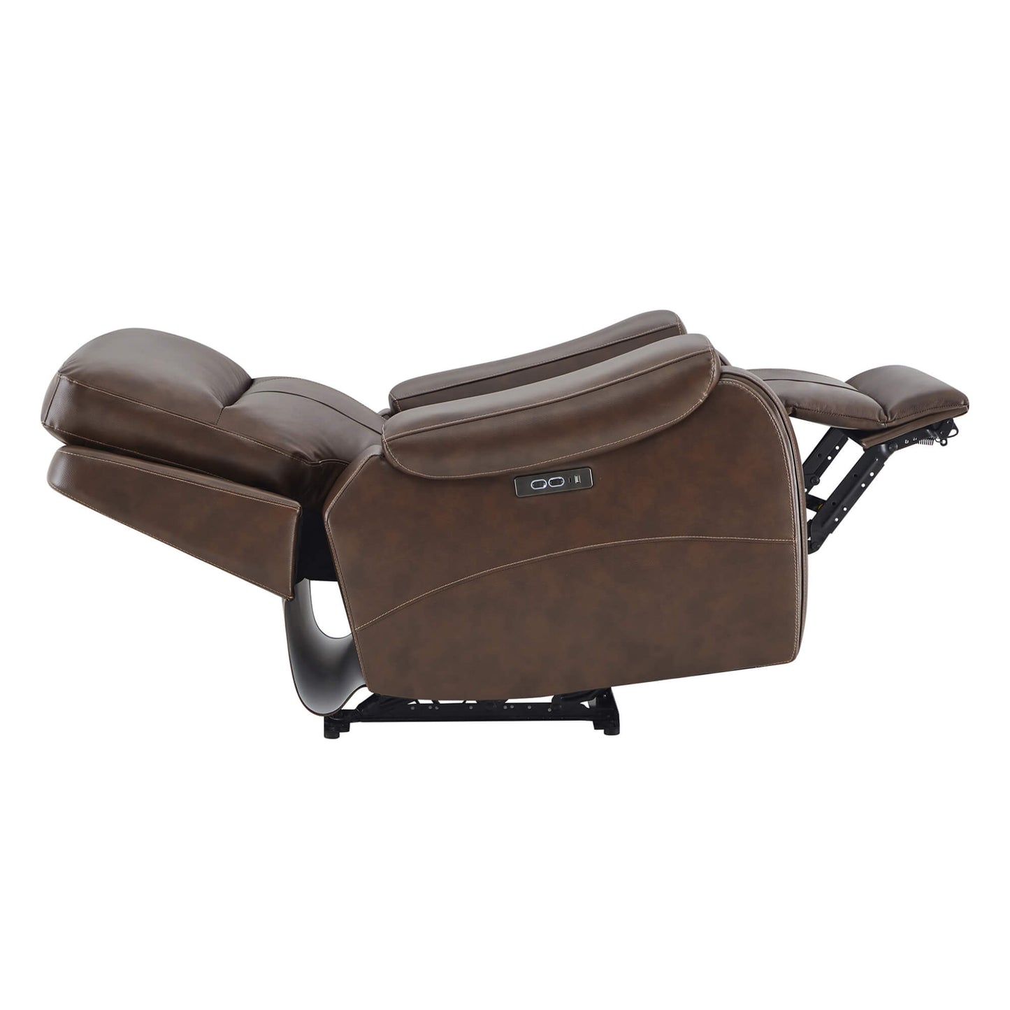 Recliner in Genuine Leather with Power Headrest
