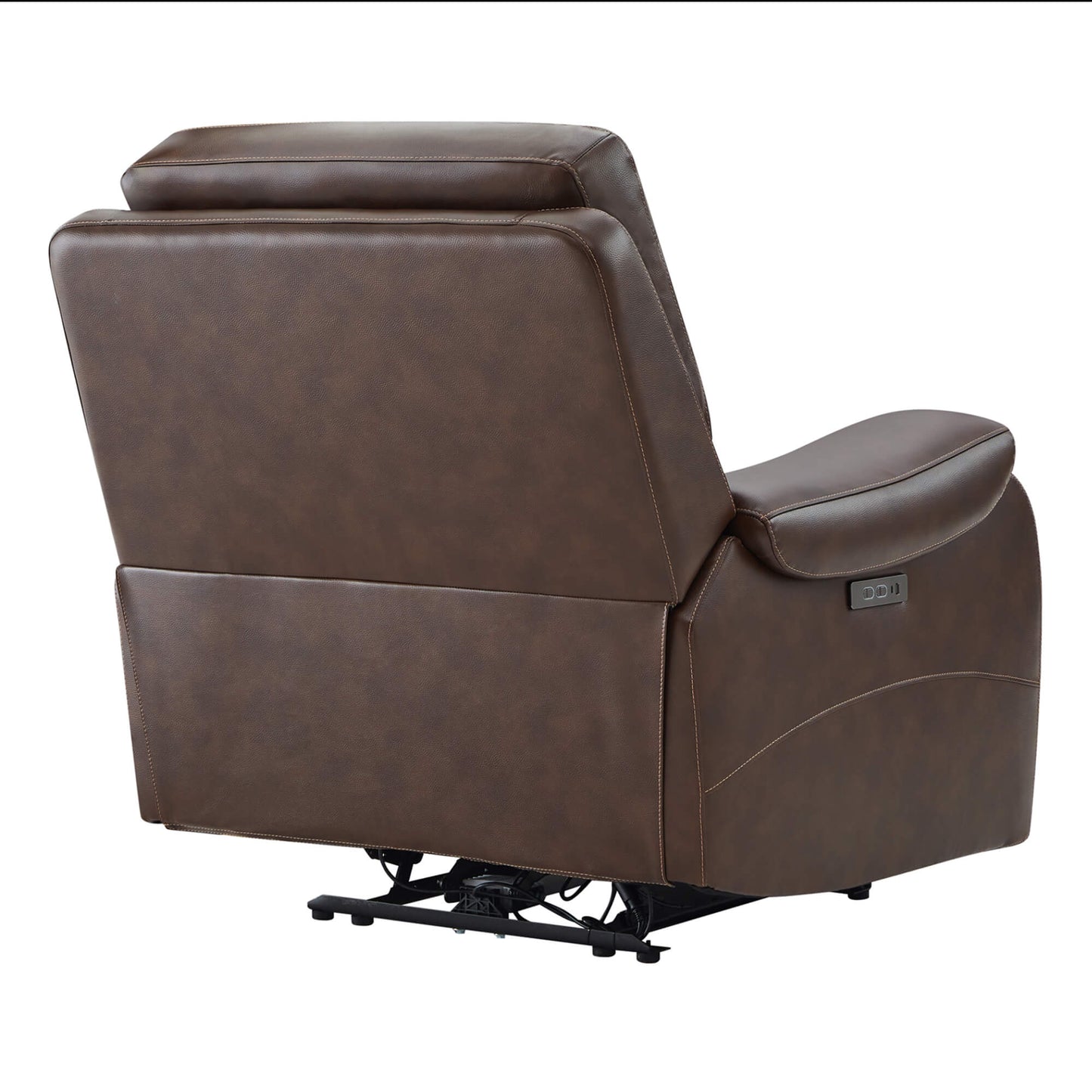 Recliner in Genuine Leather with Power Headrest