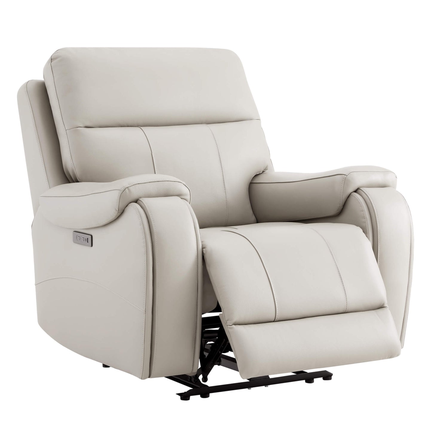 Recliner in Genuine Leather with Power Headrest