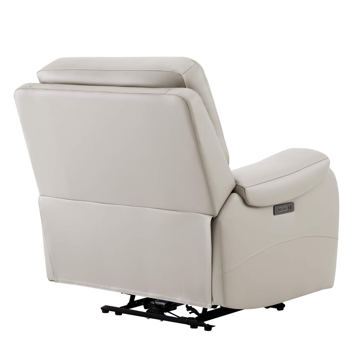 Recliner in Genuine Leather with Power Headrest