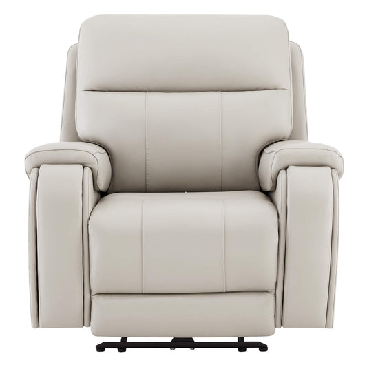 Recliner in Genuine Leather with Power Headrest