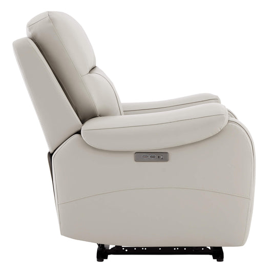 Recliner in Genuine Leather with Power Headrest