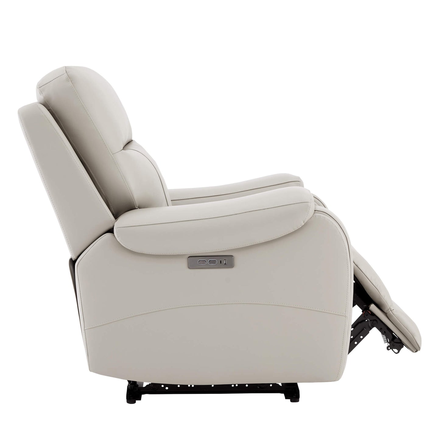Recliner in Genuine Leather with Power Headrest