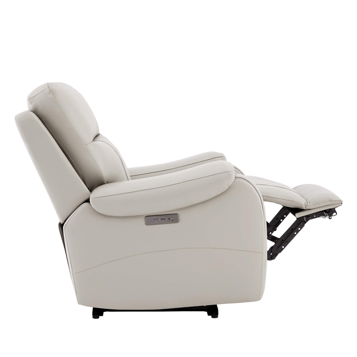 Recliner in Genuine Leather with Power Headrest