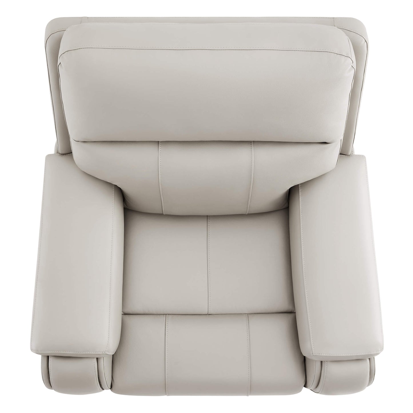 Recliner in Genuine Leather with Power Headrest