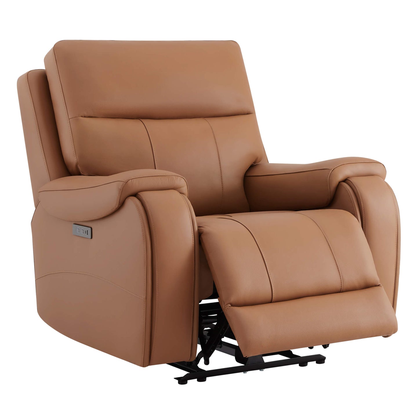 Recliner in Genuine Leather with Power Headrest