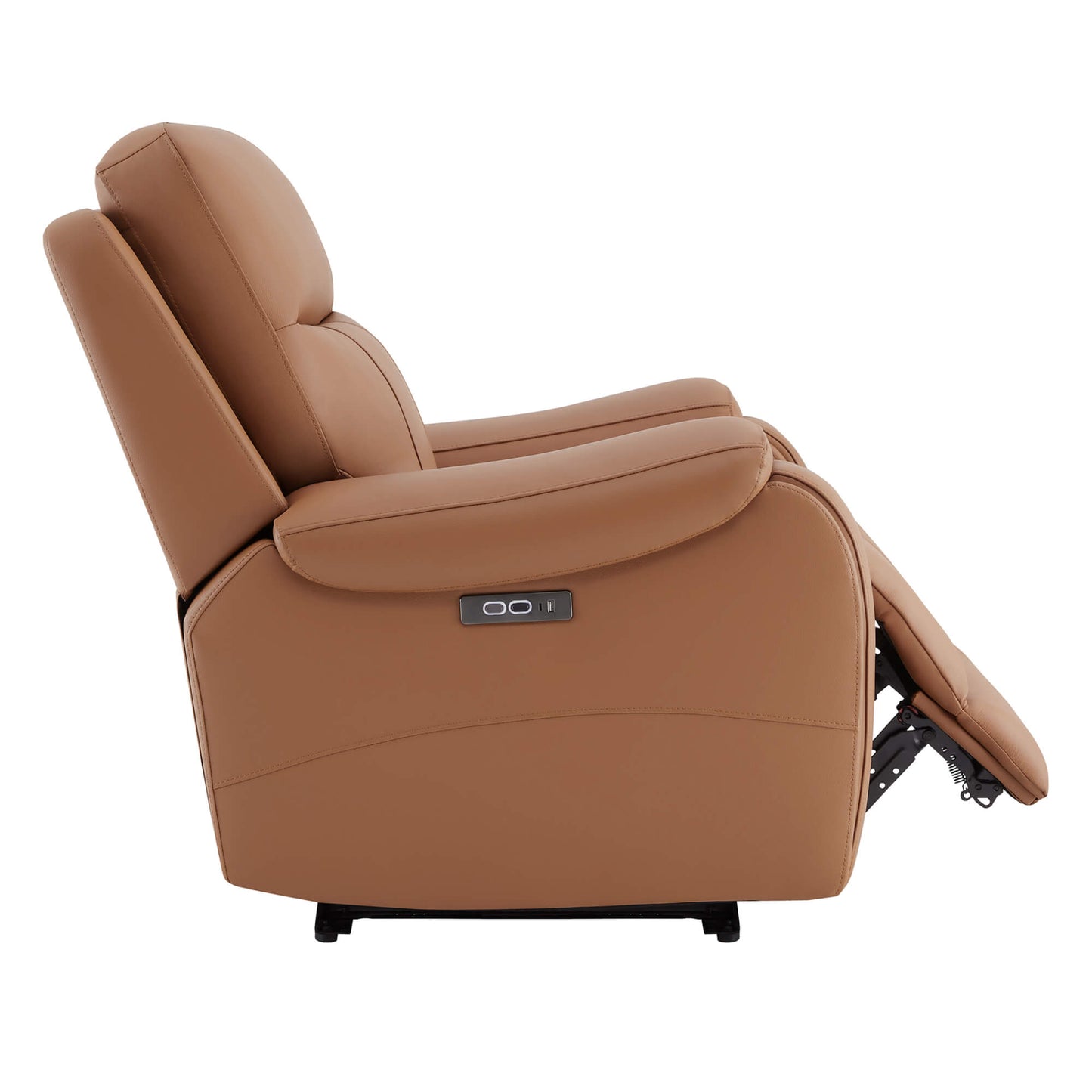 Recliner in Genuine Leather with Power Headrest