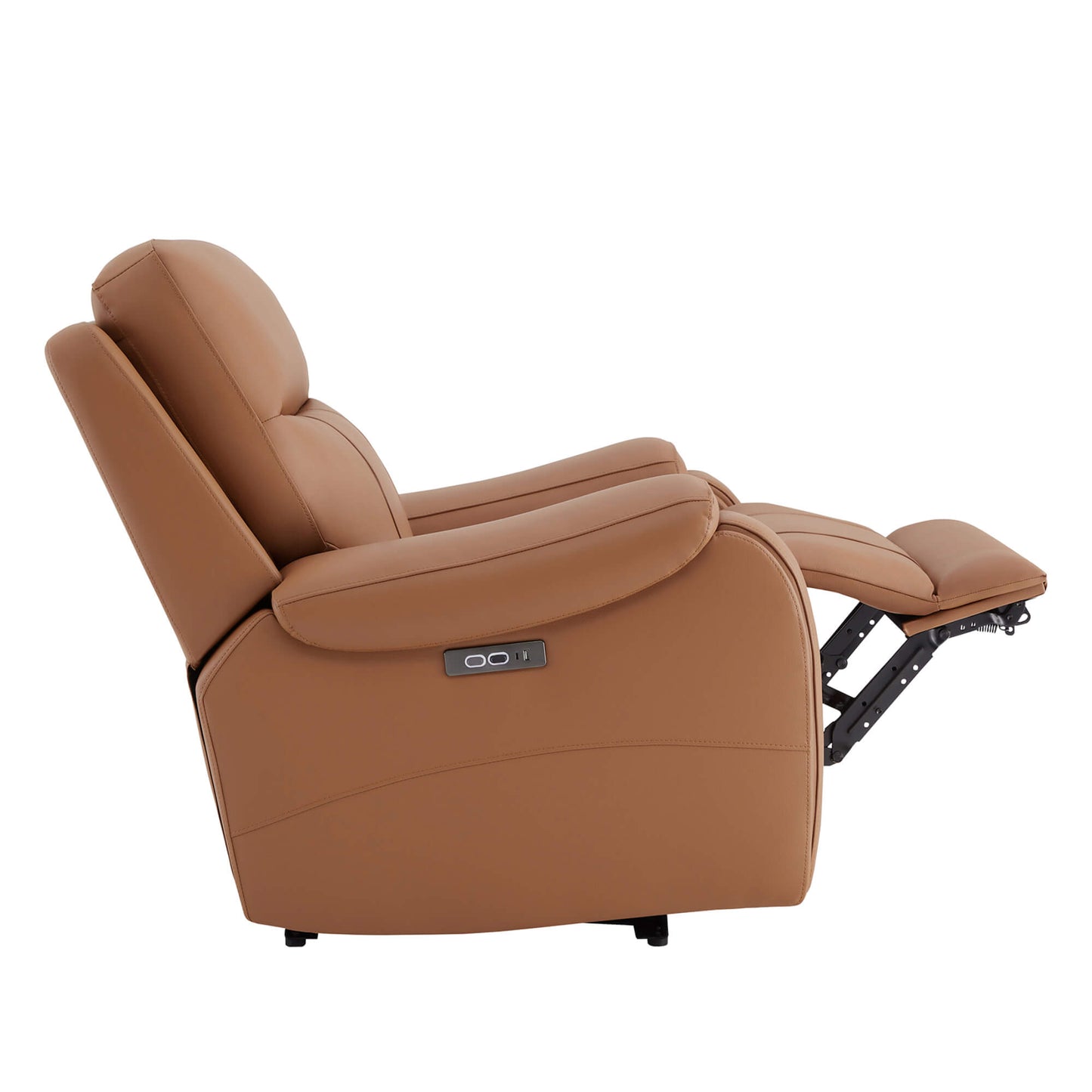 Recliner in Genuine Leather with Power Headrest