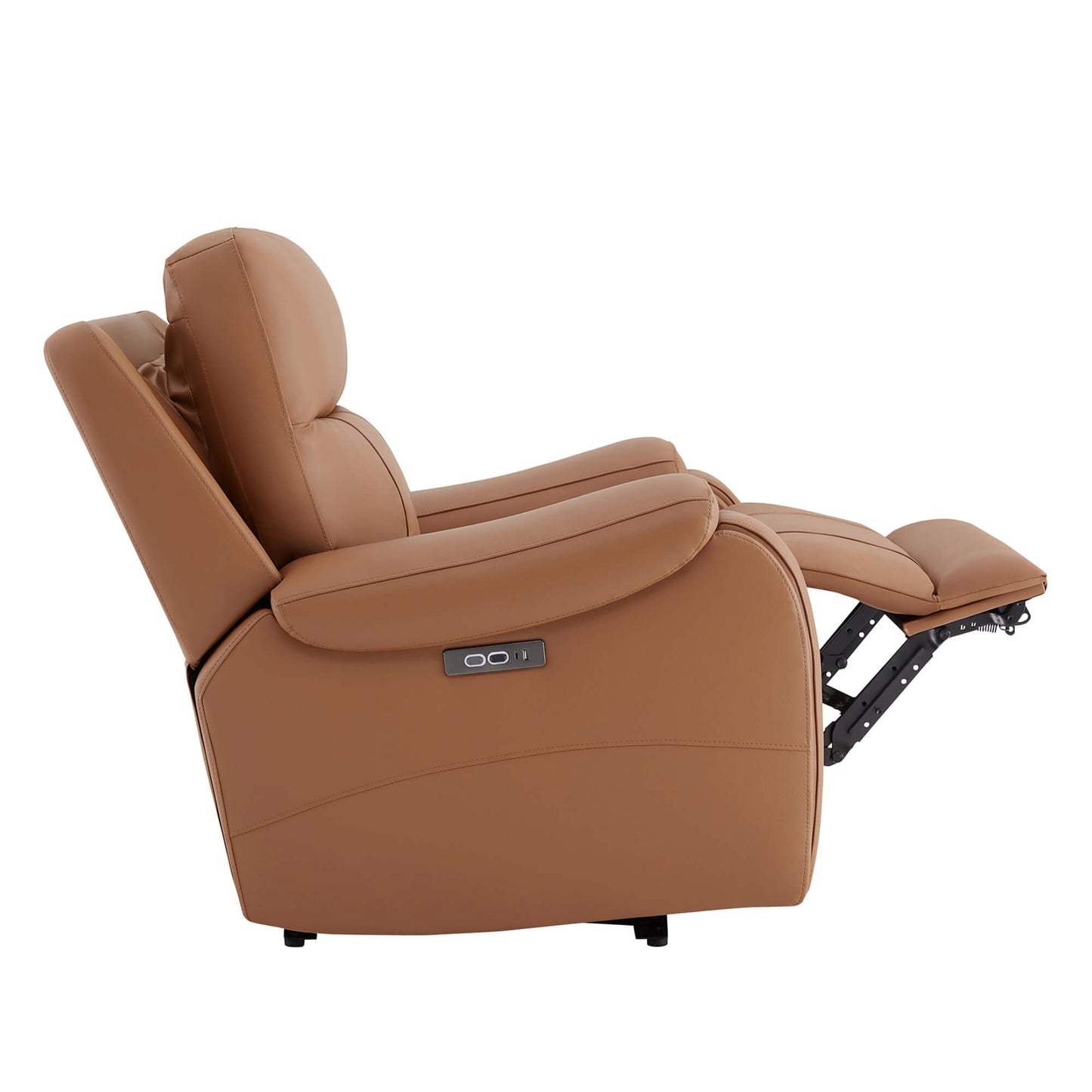 Recliner in Genuine Leather with Power Headrest