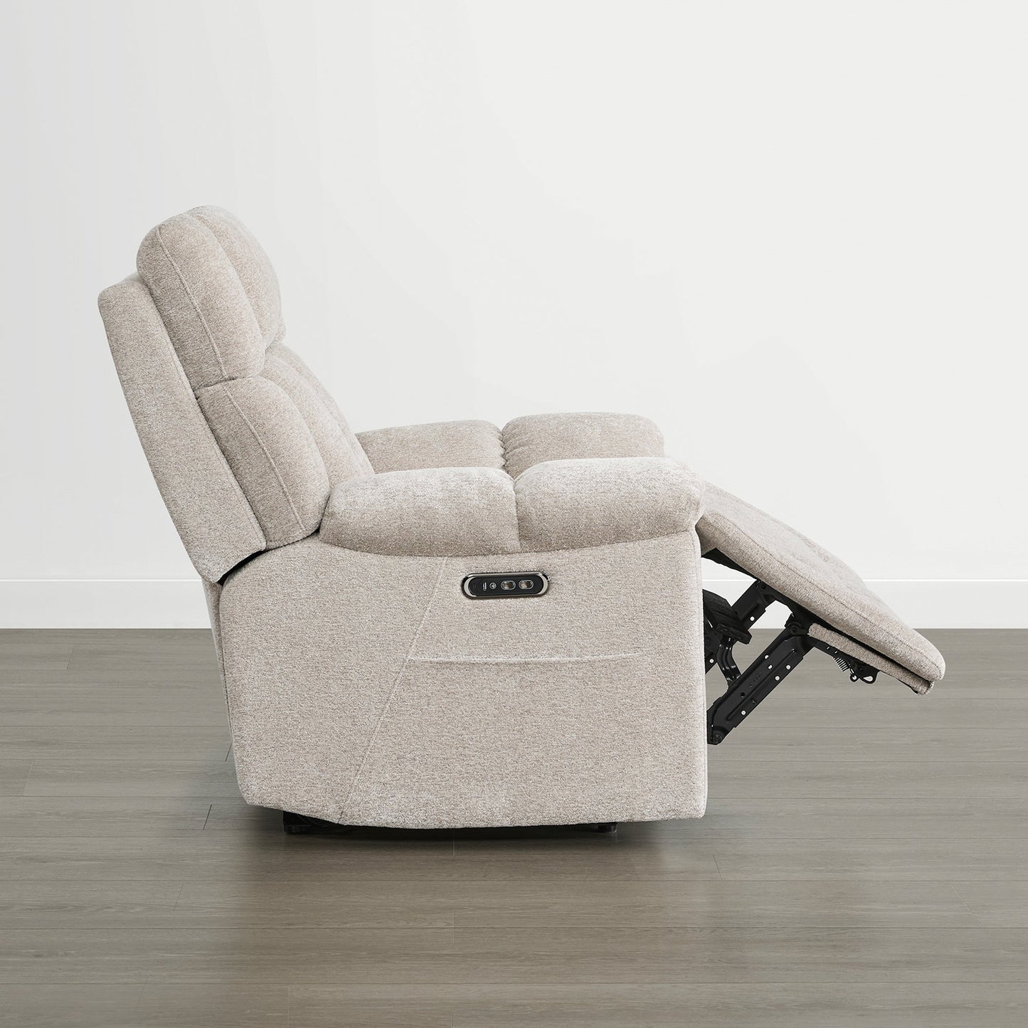 Recliner with Bluetooth Speakers and Power Lumbar Support