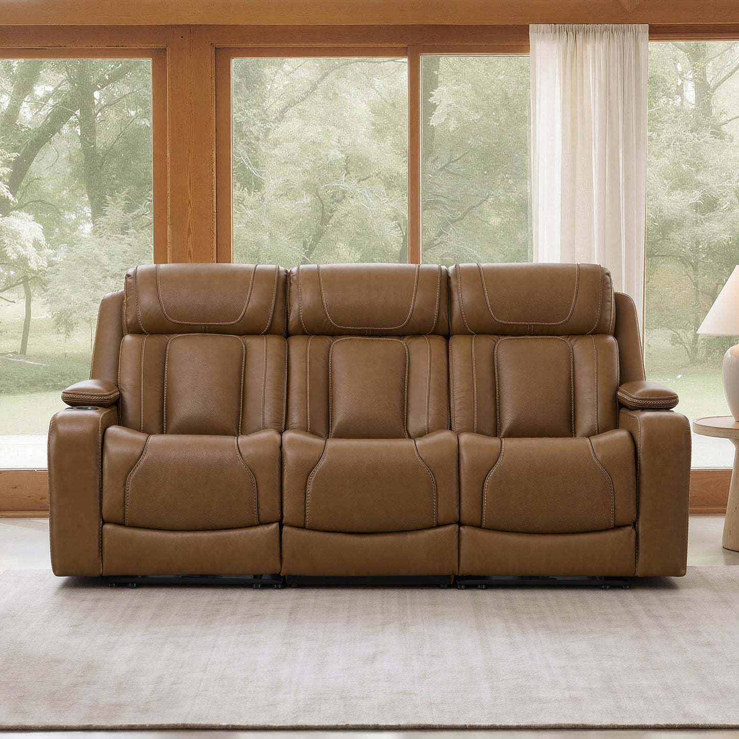 Reclining Sofa in Sable with Zero-Gravity Mechanism