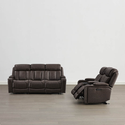 Reclining Sofa in Sable with Zero-Gravity Mechanism