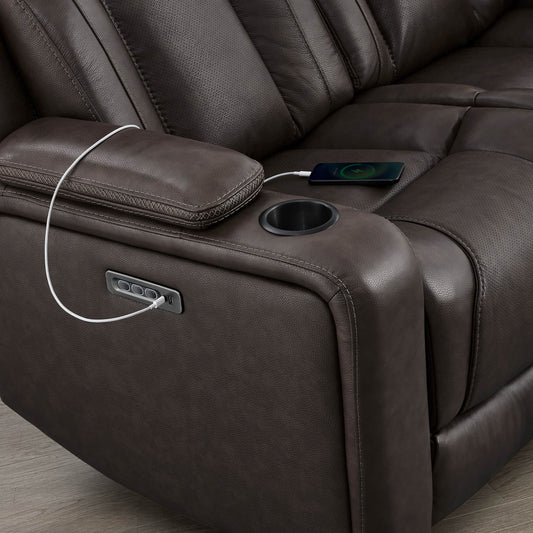 Reclining Sofa in Sable with Zero-Gravity Mechanism