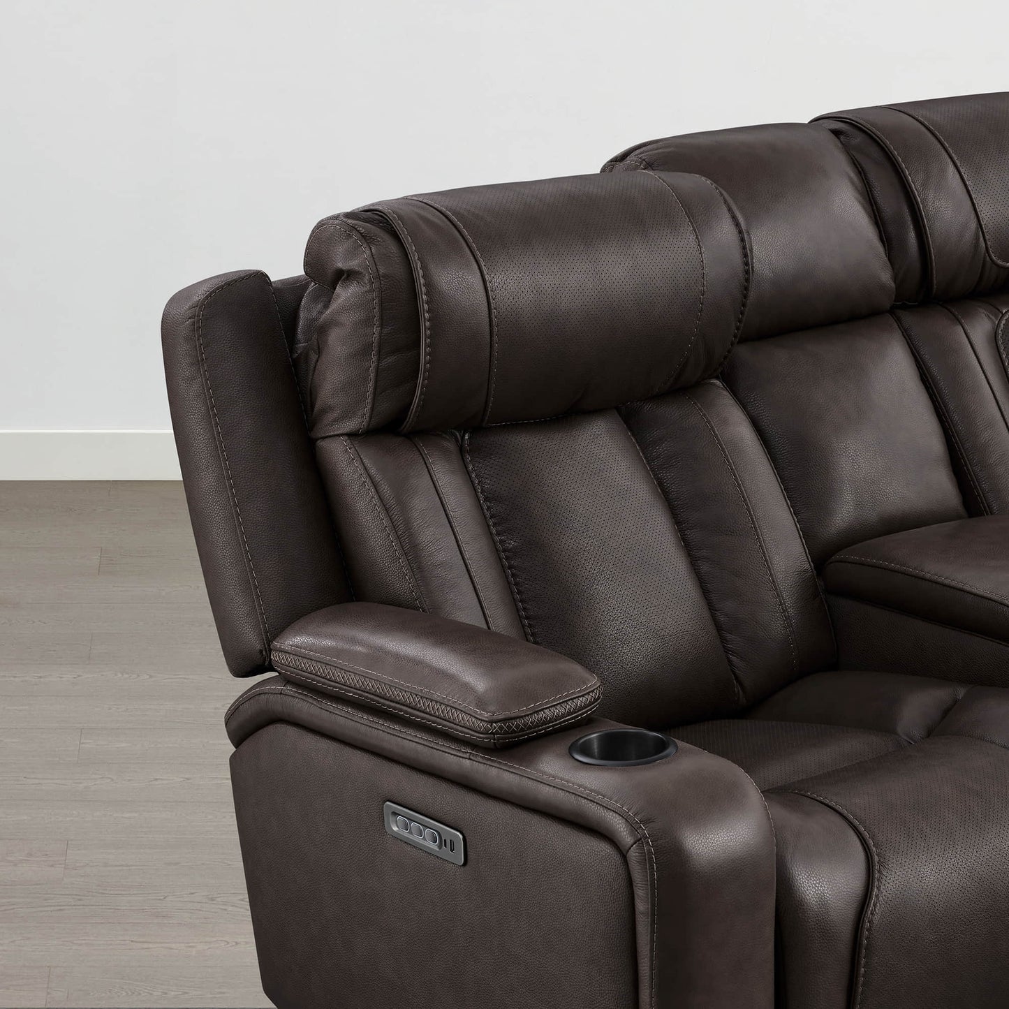 Reclining Sofa in Sable with Zero-Gravity Mechanism