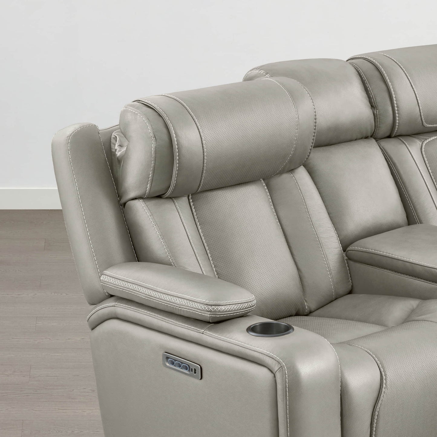 Reclining Sofa in Sable with Zero-Gravity Mechanism