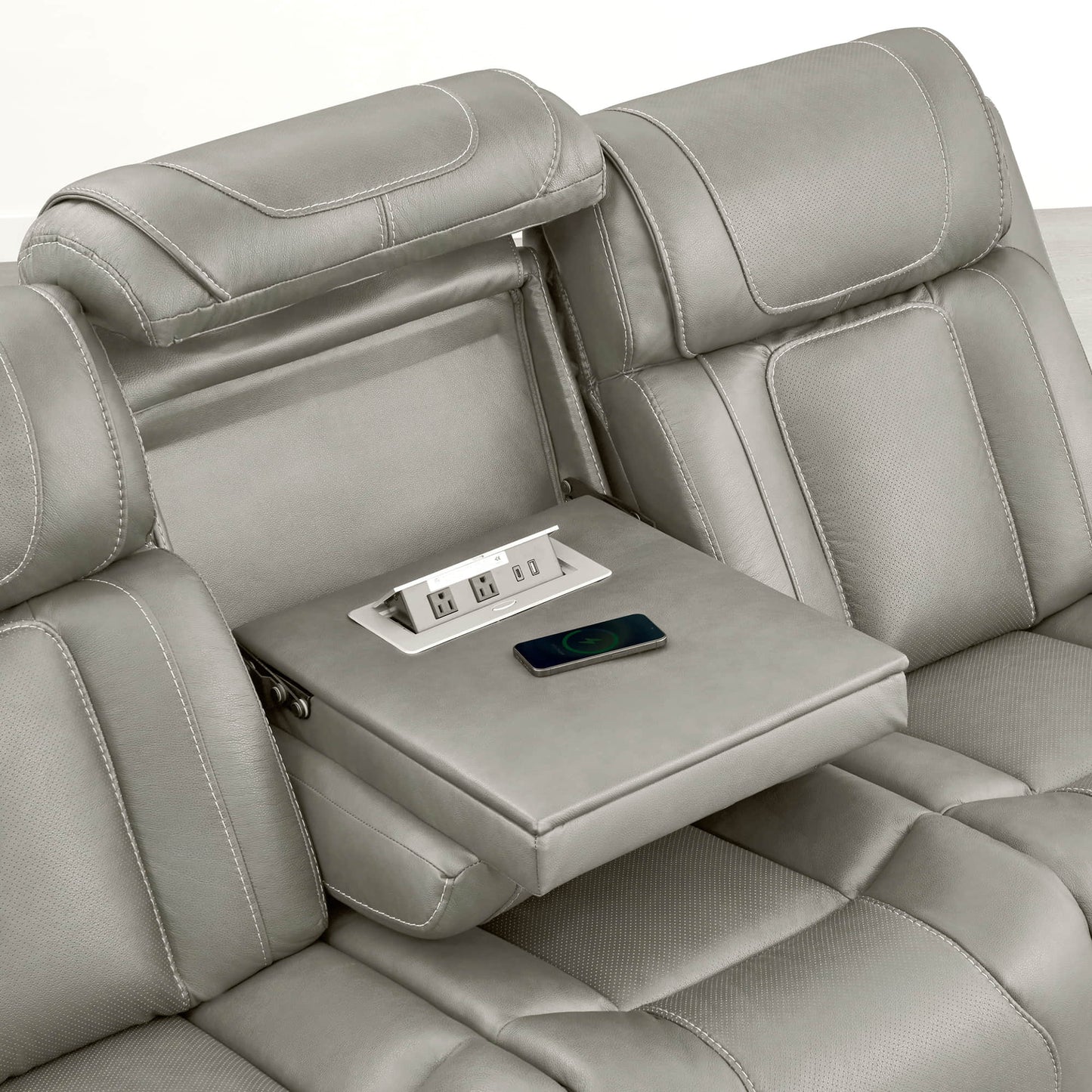 Reclining Sofa in Sable with Zero-Gravity Mechanism