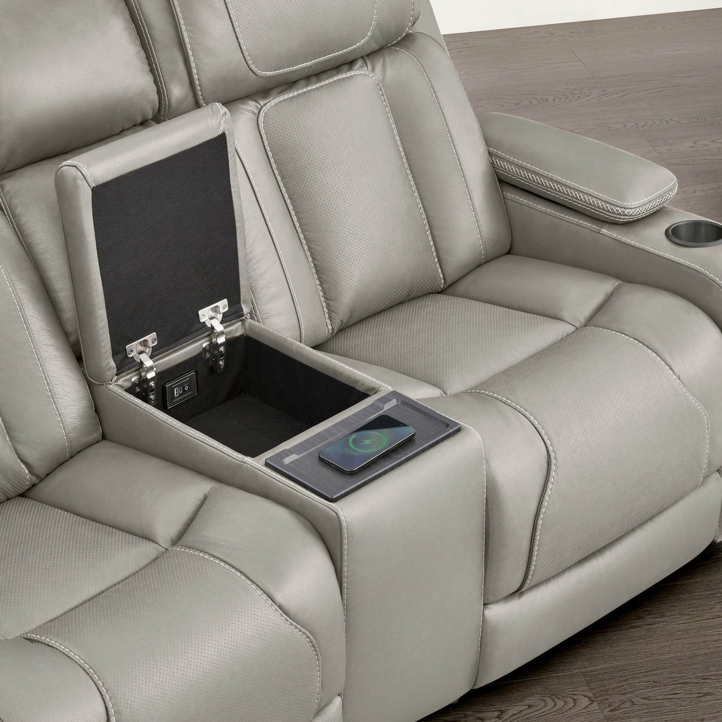 Reclining Sofa in Sable with Zero-Gravity Mechanism