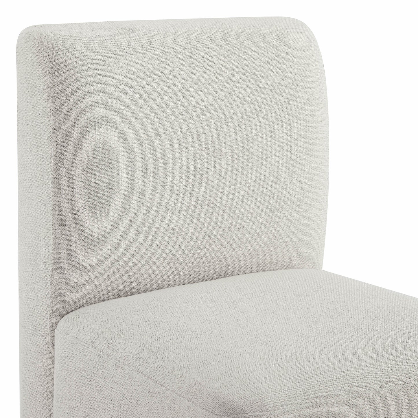 Rolling Dining Chair with Performance Fabric and Casters