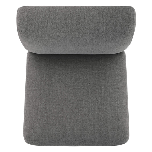 Rolling Dining Chair with Performance Fabric and Casters