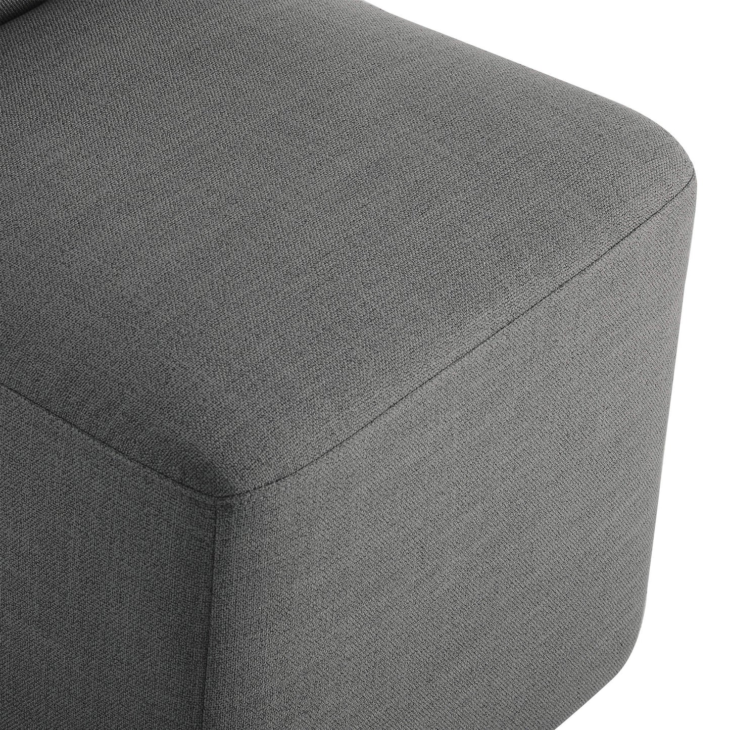 Rolling Dining Chair with Performance Fabric and Casters