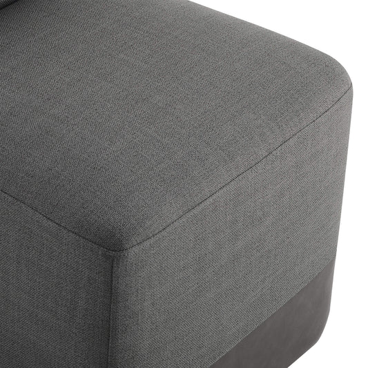 Rolling Dining Chair with Performance Fabric and Casters