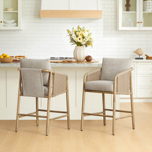 Rope Counter Stools with Modern Design and Elegant Finish