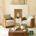 Rope Wood Accent Chair with Fully-Assembled Design