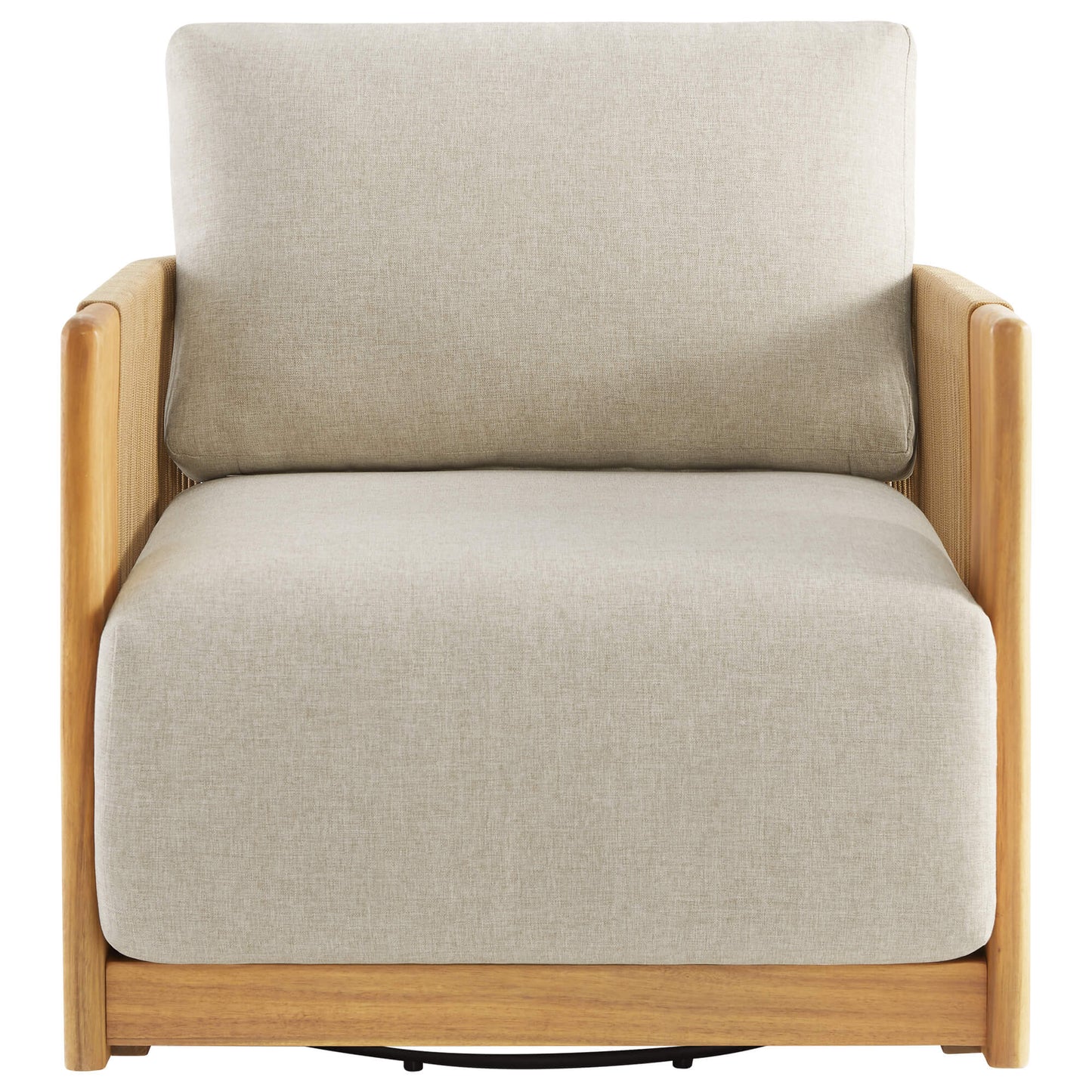 Rope Wood Accent Chair with Fully-Assembled Design