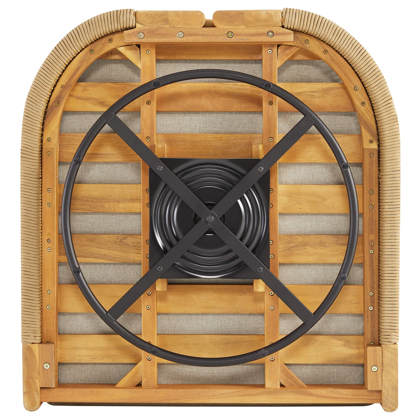 Rope Wood Accent Chair with Fully-Assembled Design