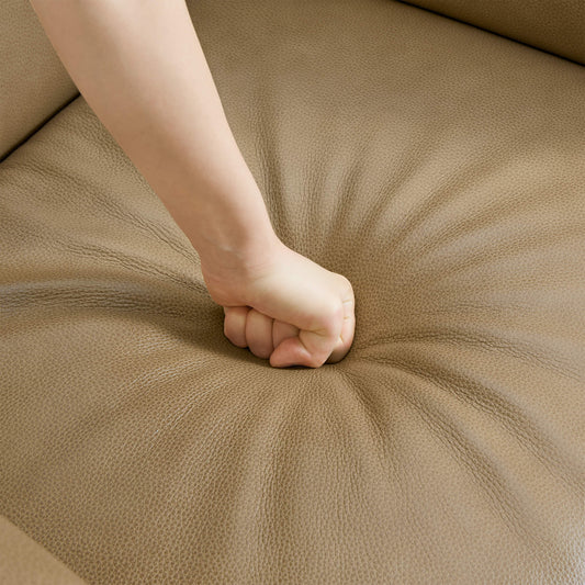 Round Swivel Chair with Storage Ottoman in Aspen Fabric