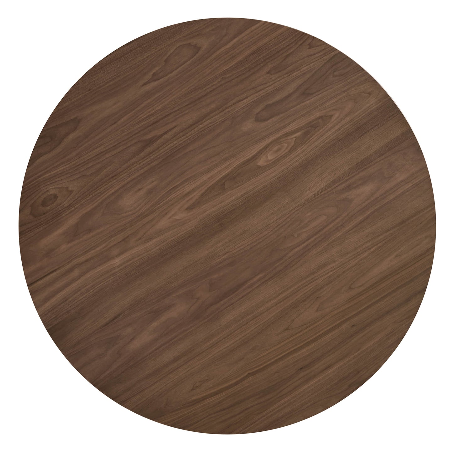 Round Wood Dining Table with Cross-Base Design