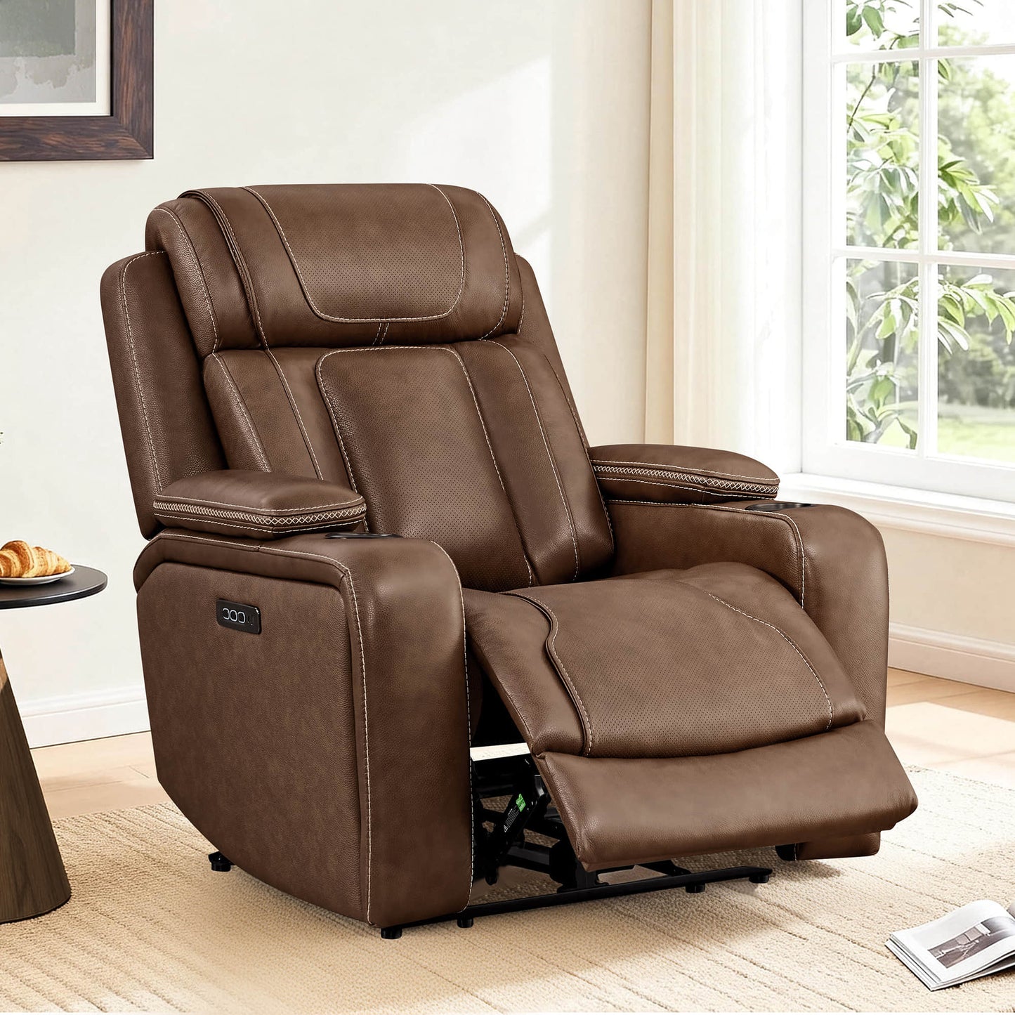 Sable Triple-Motor Power Recliner with Storage Compartment